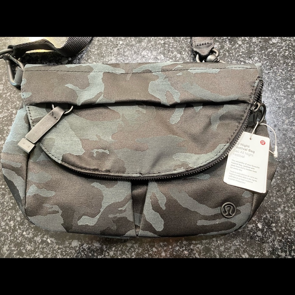 NWT Lululemon All Night Festival Bag Camo